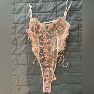 Floral Lingerie Bodysuit